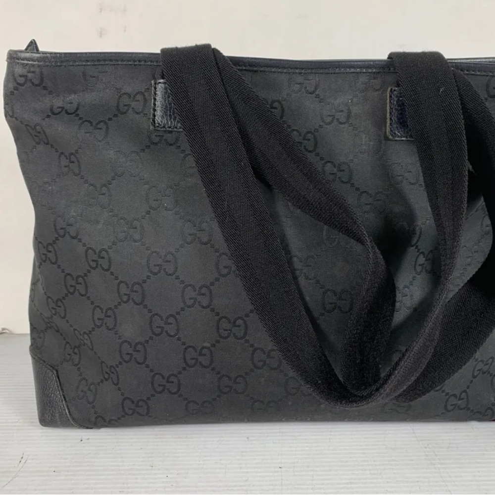 Sale ‼️Gucci  GG Vintage Canvas Tote  Large-Authentic-As Is Project With COA - Picture 3 of 9